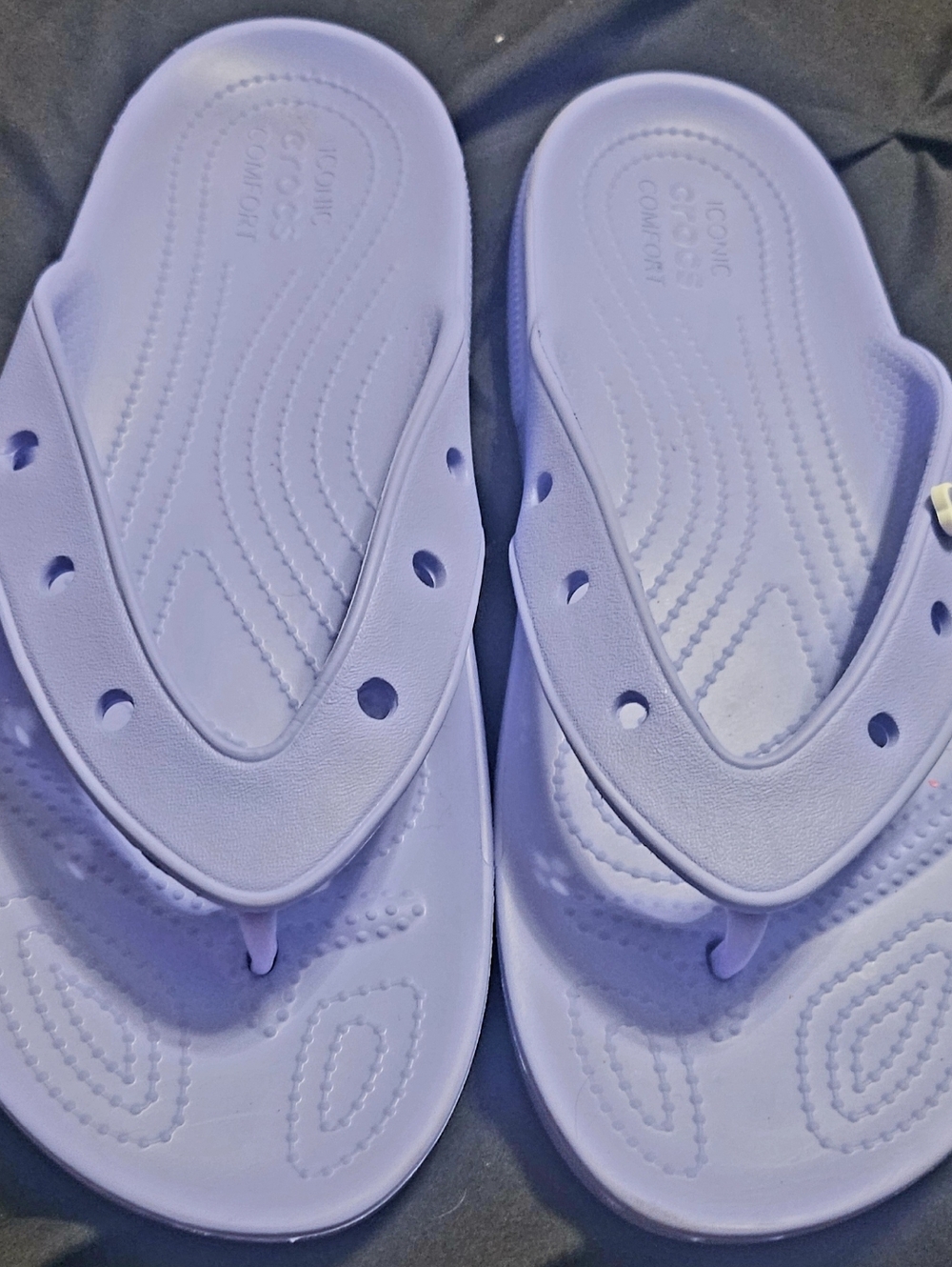 Crocs Classic Purple Thong Sandals Mens size 11